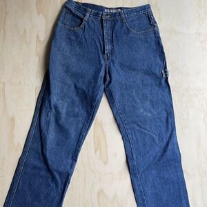Vintage Y2K Claudio Nucci Cargo Jeans Mens 34x30 Denim Straight Cargo Utility